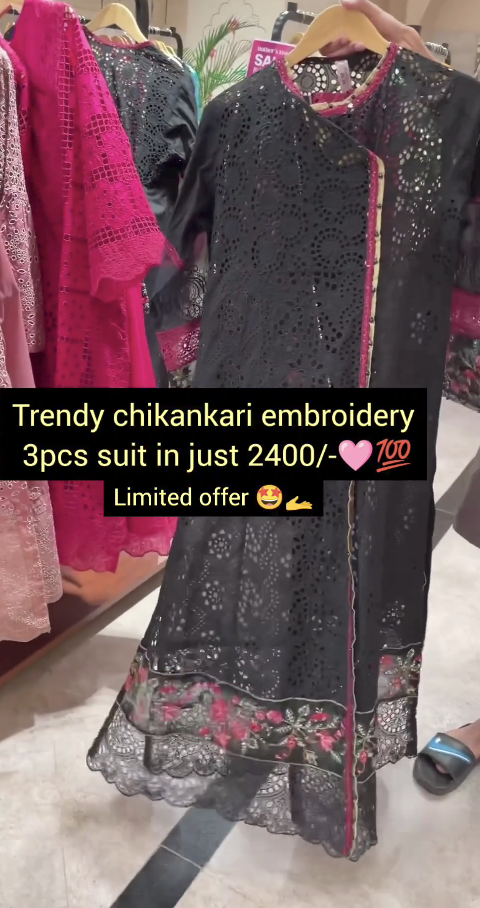 Embroidery 3pcs suit for women 🤩❤️